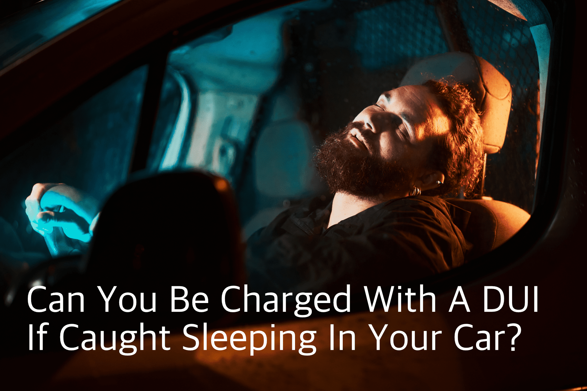 charged with a dui, sleep